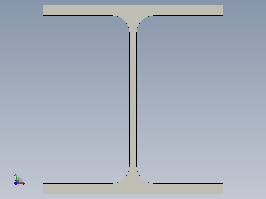 工字钢(1)前视图