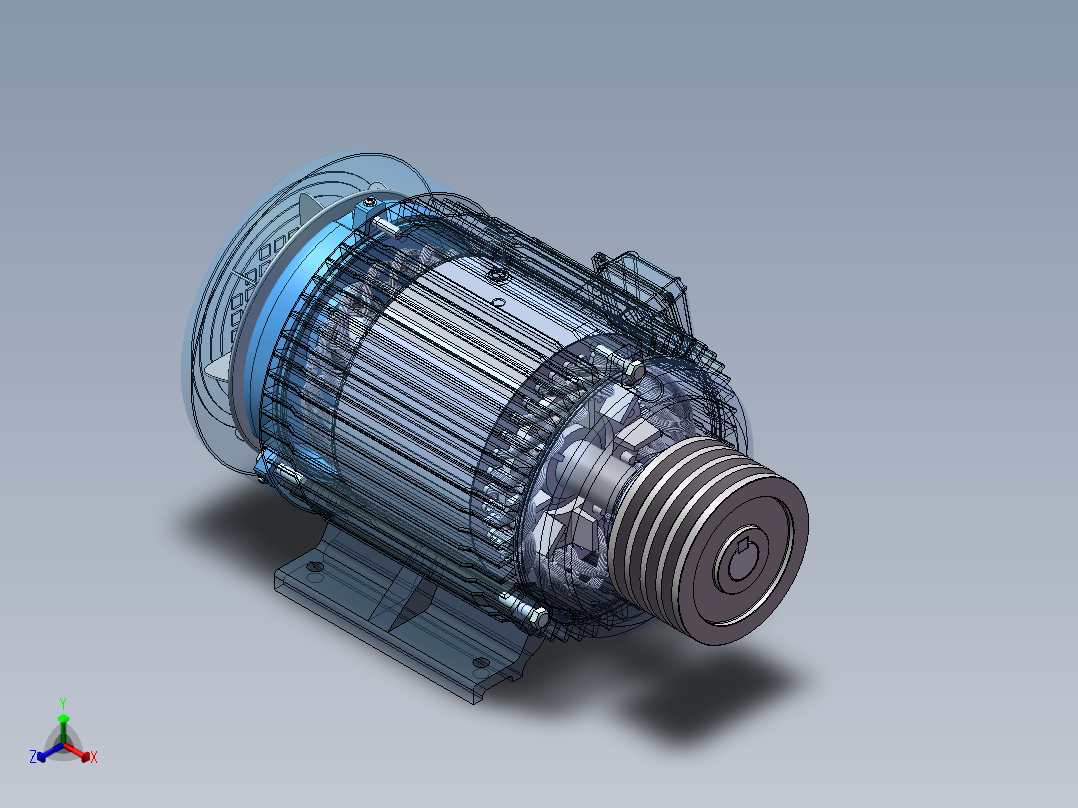 电机正等轴测图