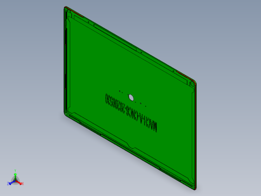 笔记本A壳全铣铣外形C角结构程序模型