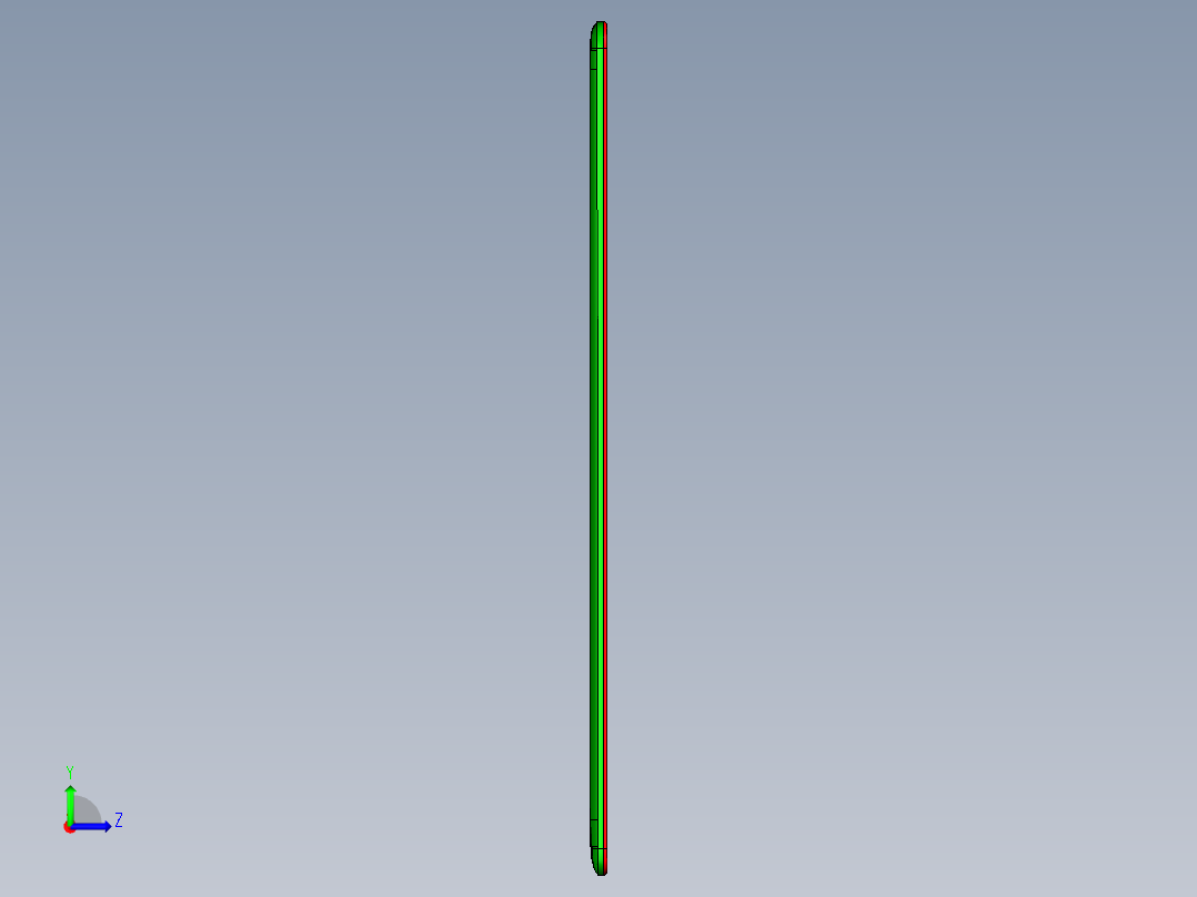 笔记本A壳全铣铣外形C角结构程序模型左视图