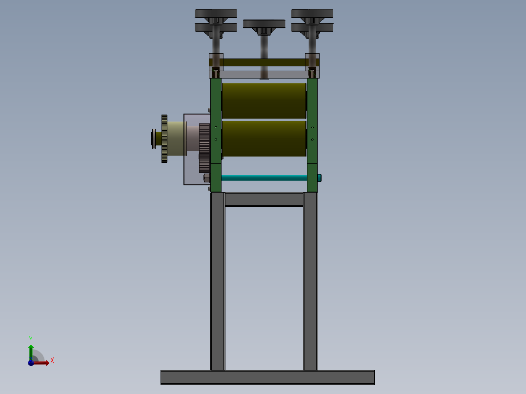 开卷校平部件前视图