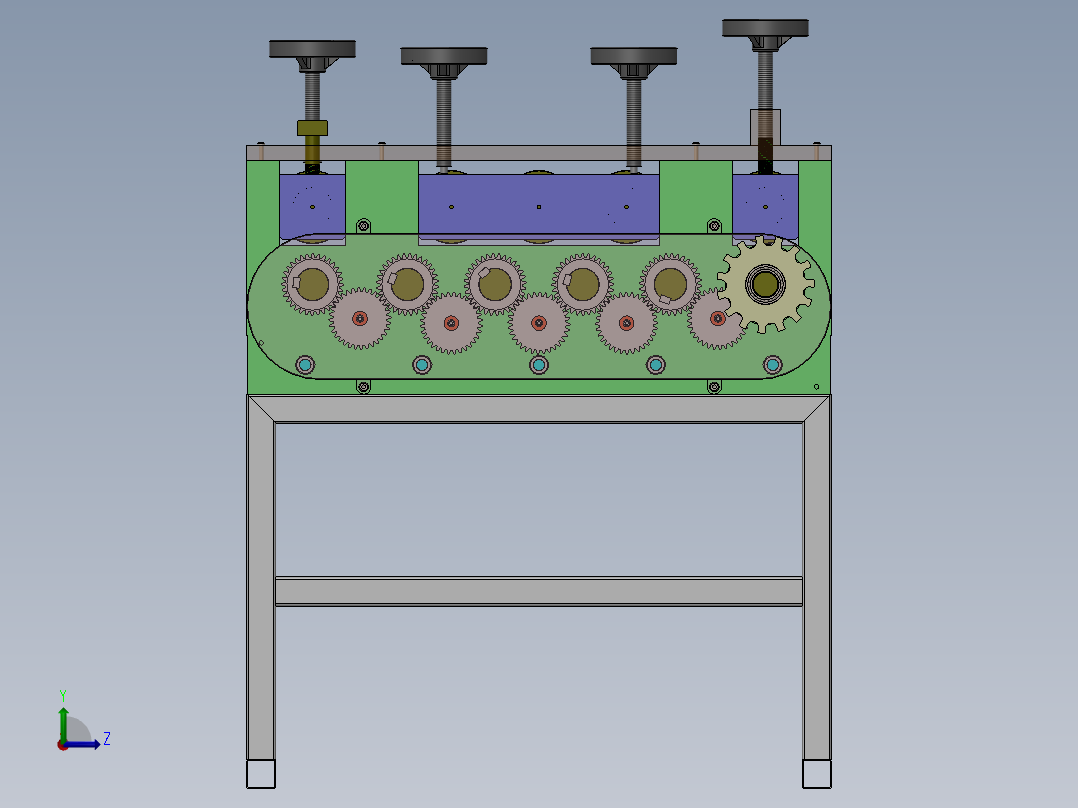 开卷校平部件左视图