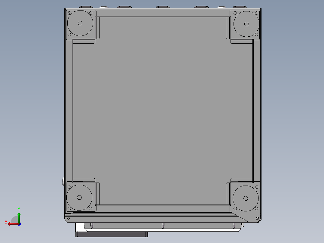小型家用智能快件箱（正面投递型）后视图