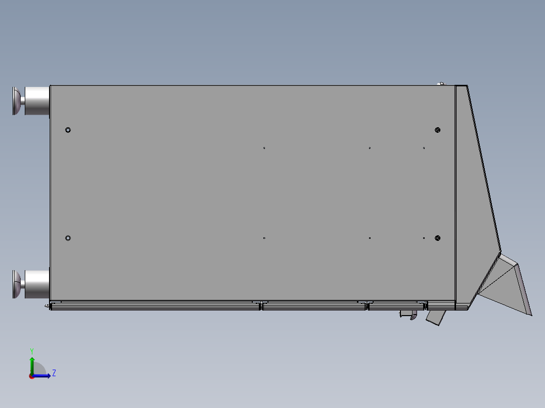 小型家用智能快件箱（正面投递型）左视图