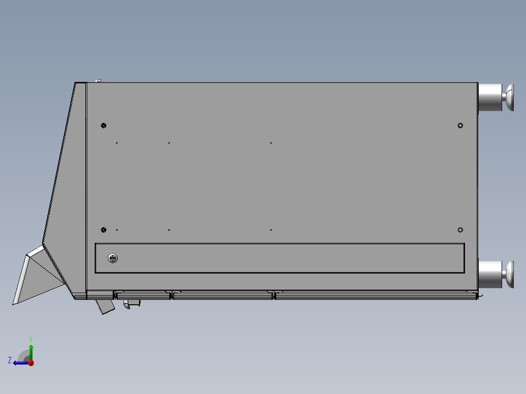 小型家用智能快件箱（正面投递型）右视图