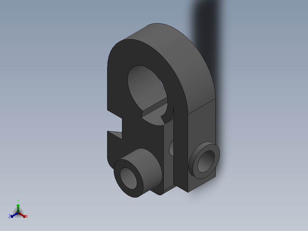 制动轮正等轴测图