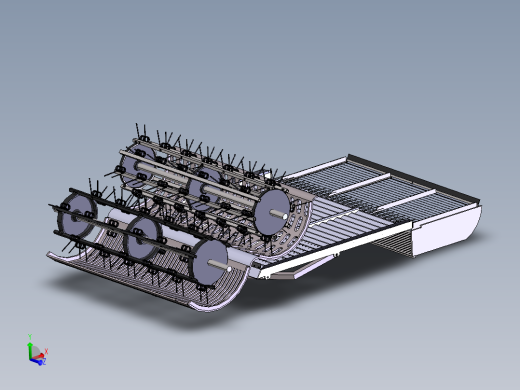 花生收获机内部结构