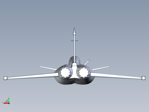 B2004004-阵风战斗机后视缩略图