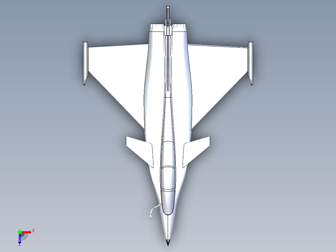 B2004004-阵风战斗机俯视图