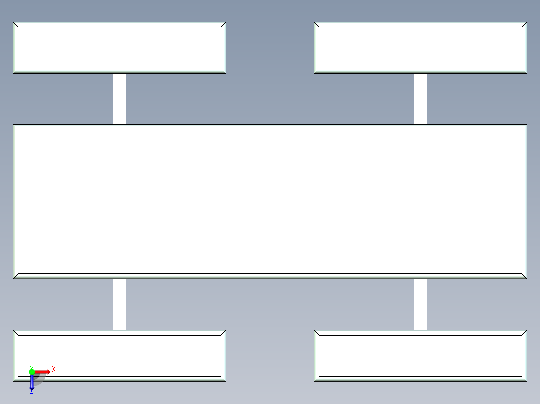 8位不锈钢餐桌俯视图