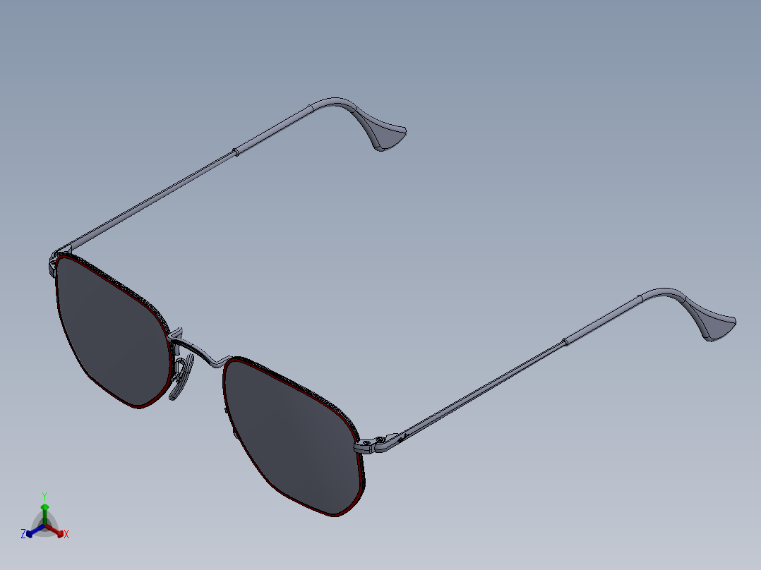 眼镜、墨镜(39)正等轴测图