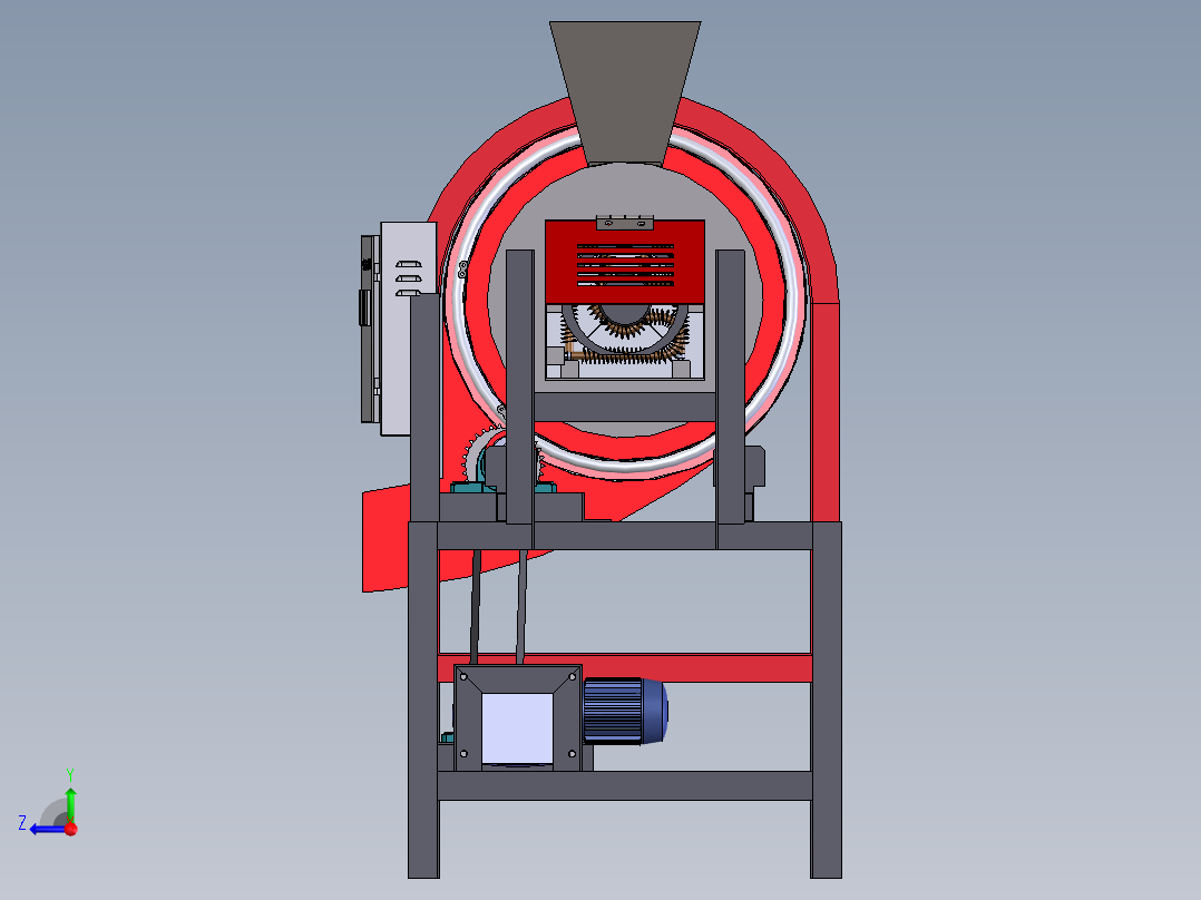 旋转干燥机右视图