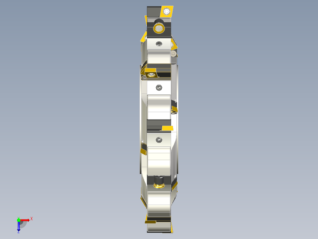 圆盘式铣刀模型俯视图