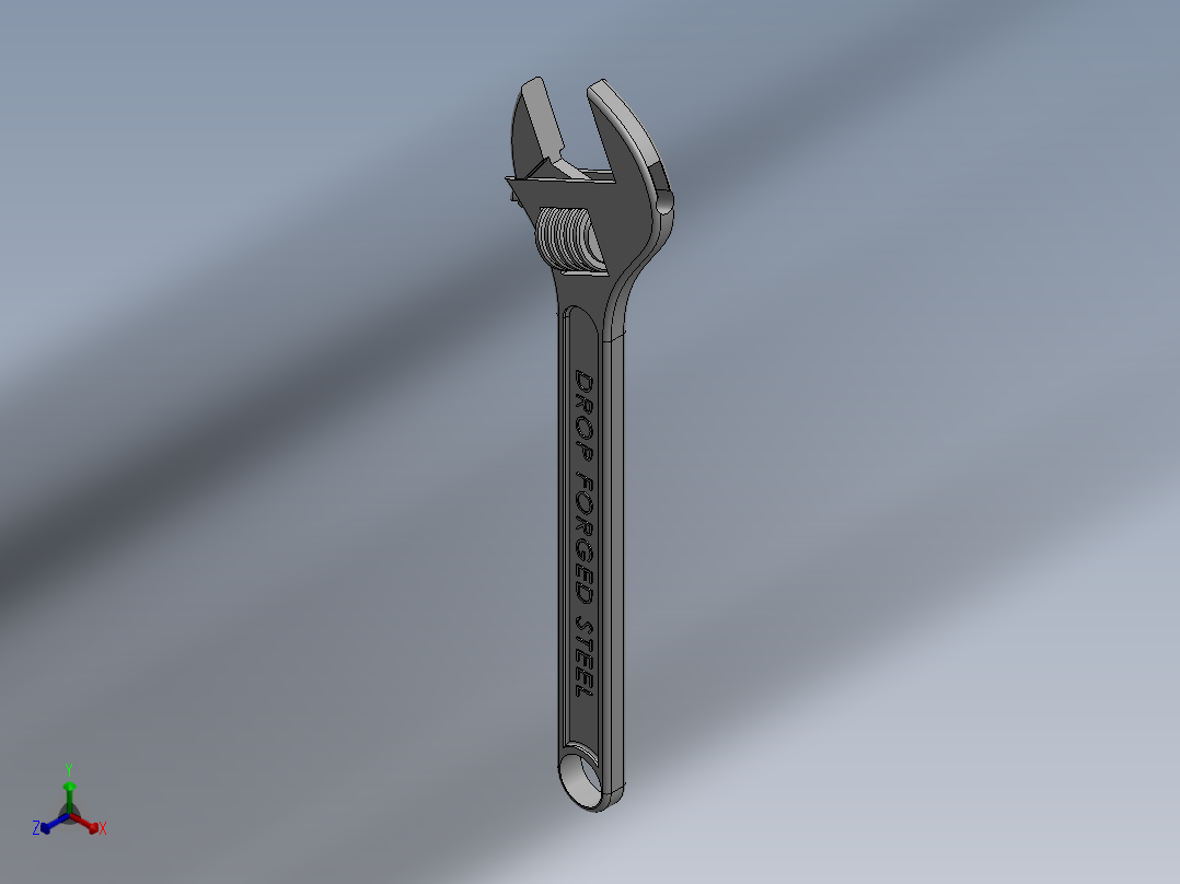 扳手、工具(49)正等轴测图