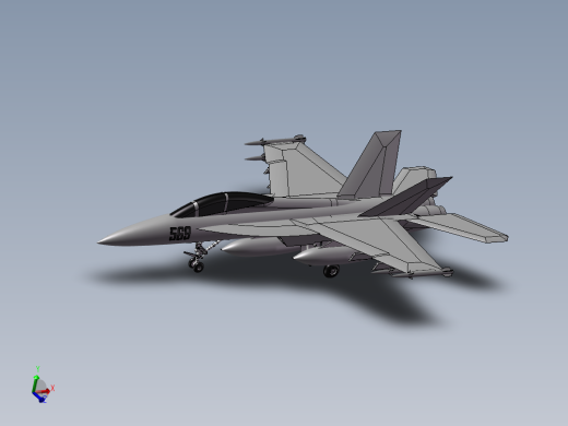 电子战机简易模型