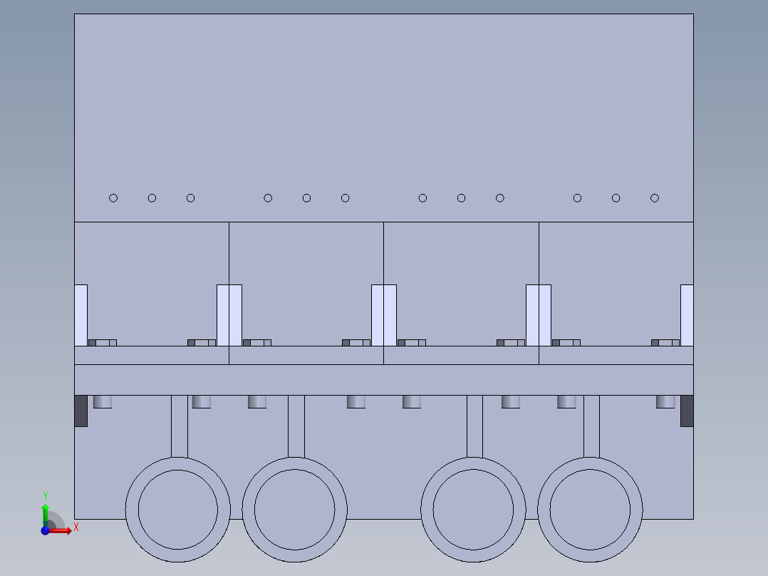 烧结台车前视图