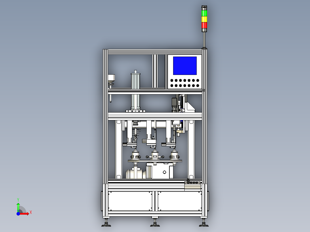 油泵分配器装配机（压装机）前视图