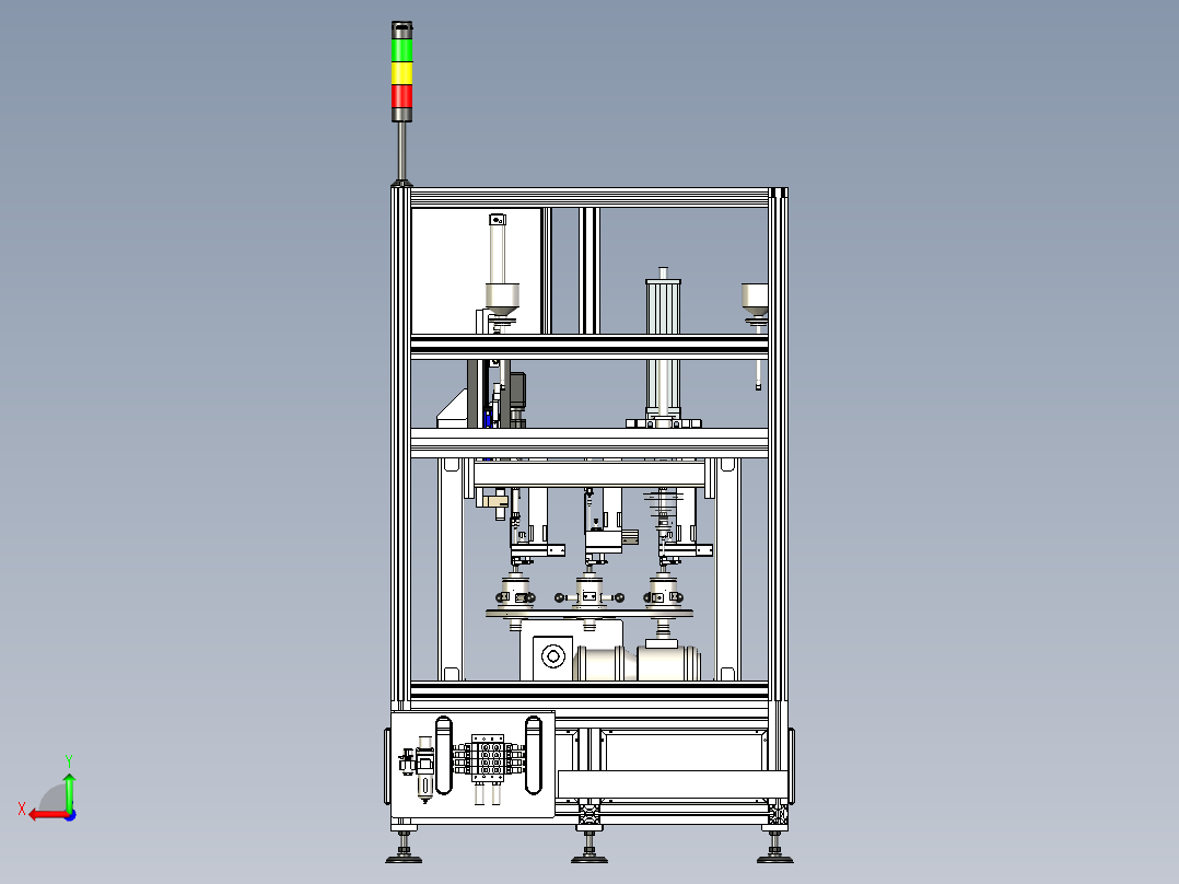 油泵分配器装配机（压装机）后视图
