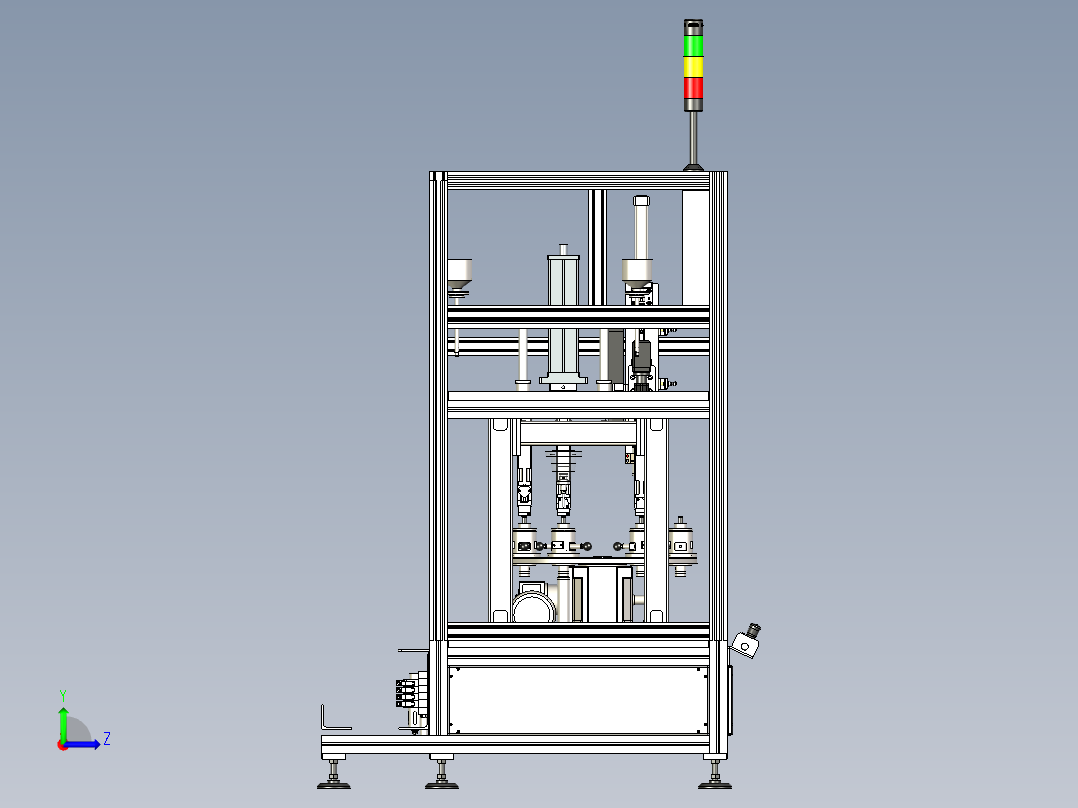 油泵分配器装配机（压装机）左视图