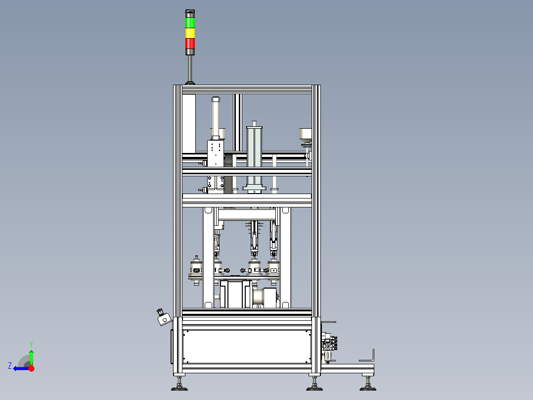 油泵分配器装配机（压装机）右视图