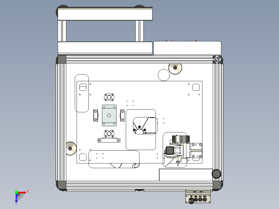 油泵分配器装配机（压装机）俯视图