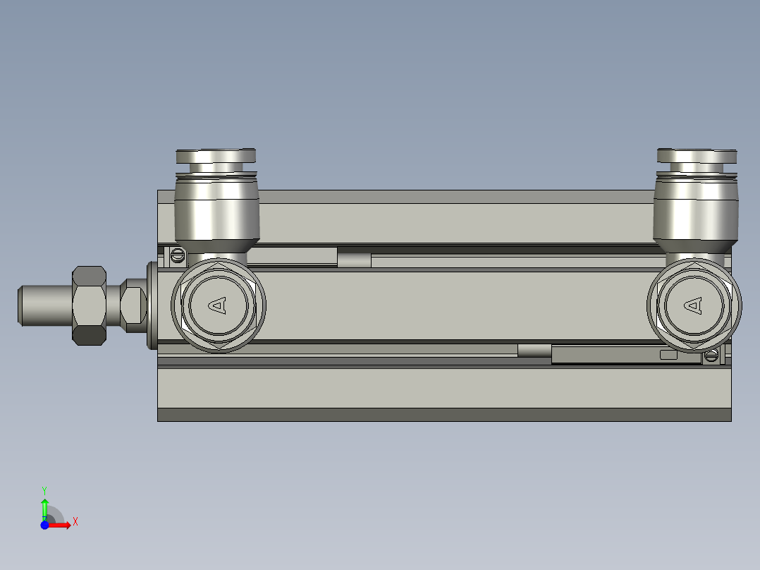 气缸SDA20x55SB(0)+(CS1-G-2)前视图