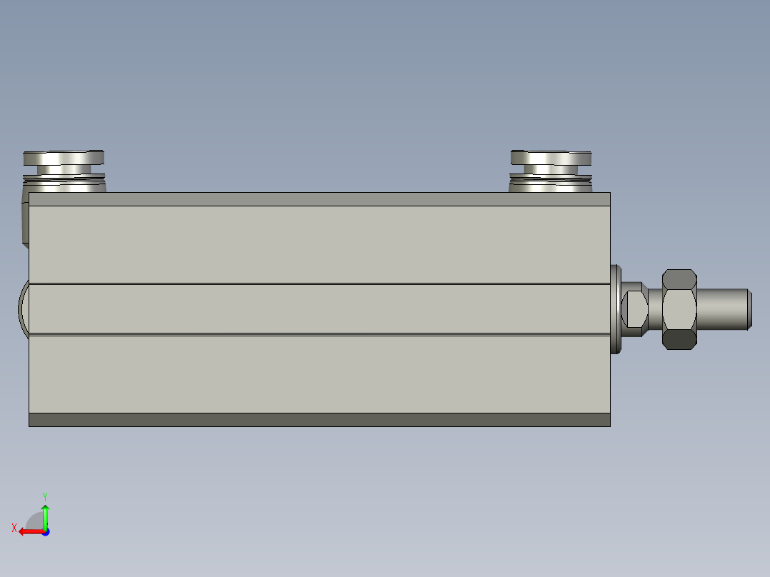 气缸SDA20x55SB(0)+(CS1-G-2)后视图
