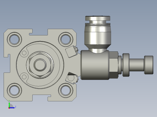 气缸SDA20x55SB(0)+(CS1-G-2)左视缩略图