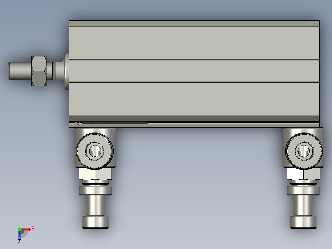 气缸SDA20x55SB(0)+(CS1-G-2)俯视图