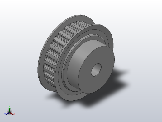 小凸缘型梯形齿同步带轮XL型_SXLDC-26-037-dc8-A