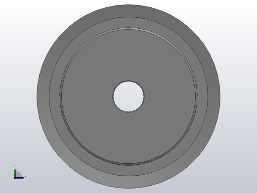小凸缘型梯形齿同步带轮XL型_SXLDC-26-037-dc8-A左视缩略图