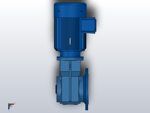 KAF57轴输入的螺旋锥齿轮减速机KAF57-Y1.5-4P-27.34-M1-0°-A俯视缩略图