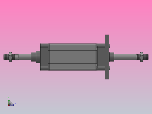 SED双轴复动型气缸SED 125×175-S左视缩略图