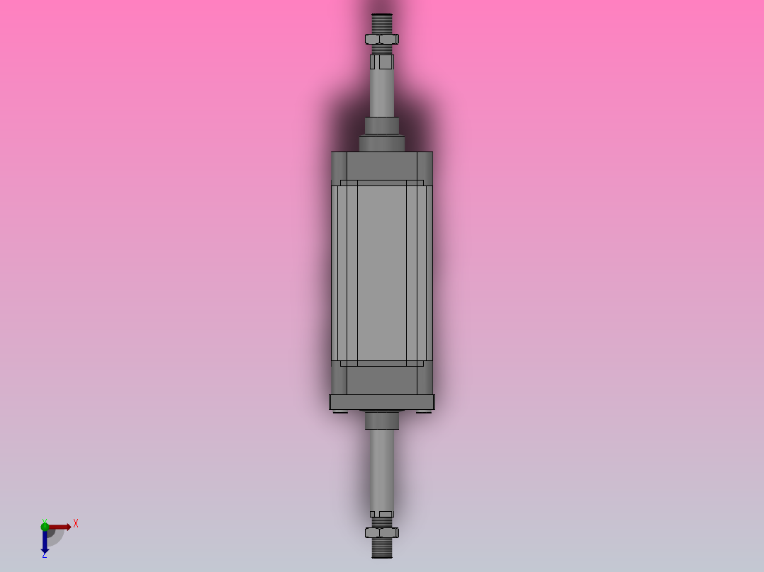 SED双轴复动型气缸SED 125×175-S俯视图