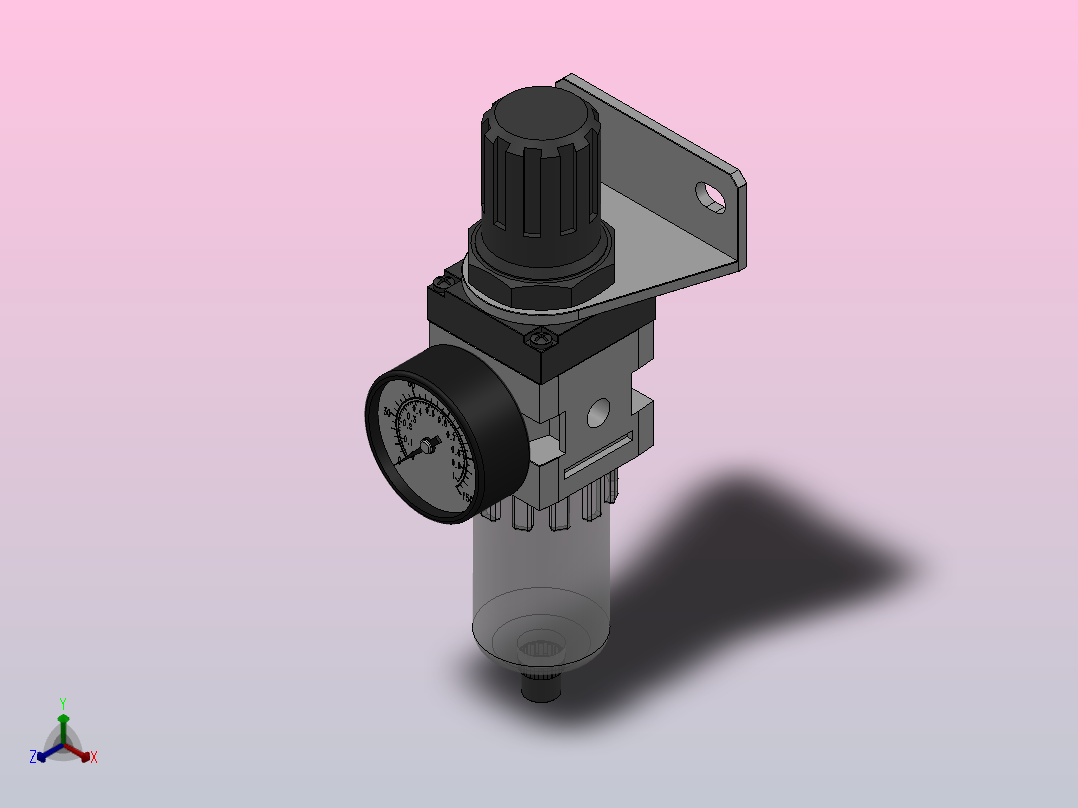 QAW1000～2000系列空气过滤组合[QAW1000-M5]主视图