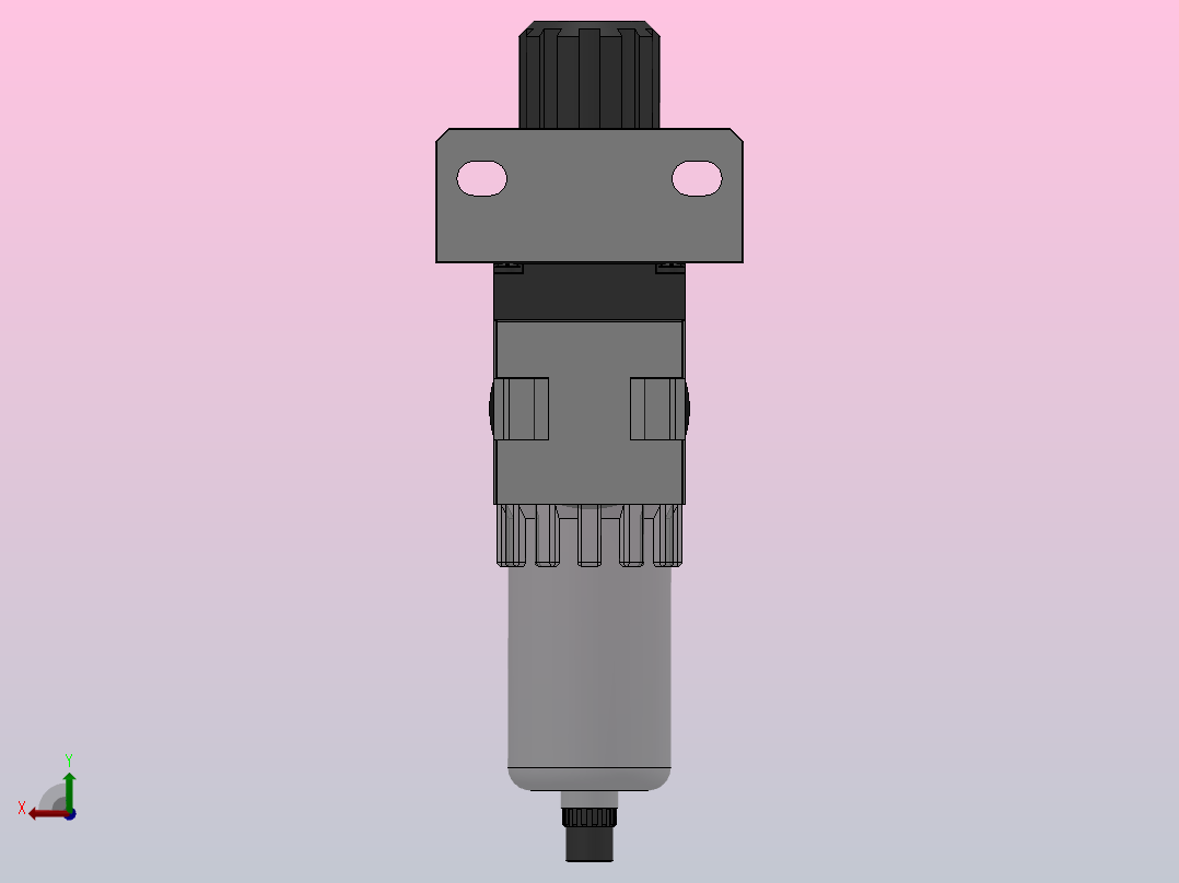 QAW1000～2000系列空气过滤组合[QAW1000-M5]后视图