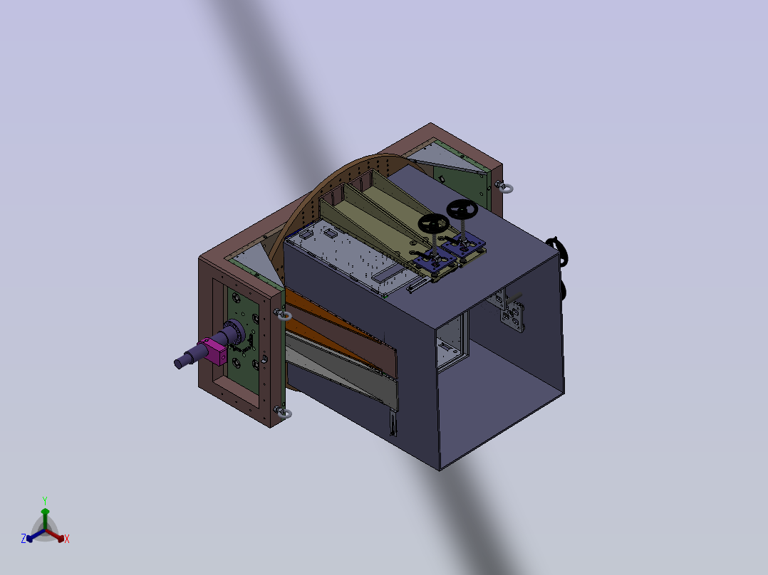 焊接变位机正等轴测图