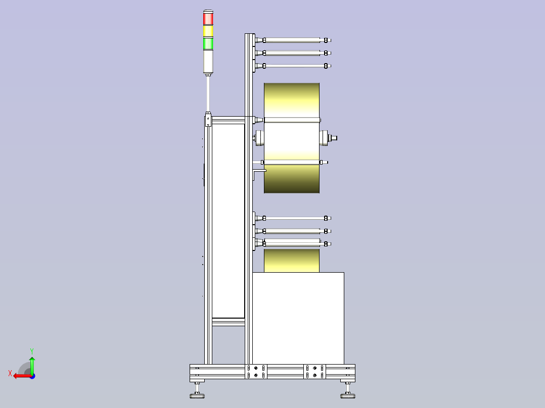 N95本体打片机3D图纸三维模型后视图