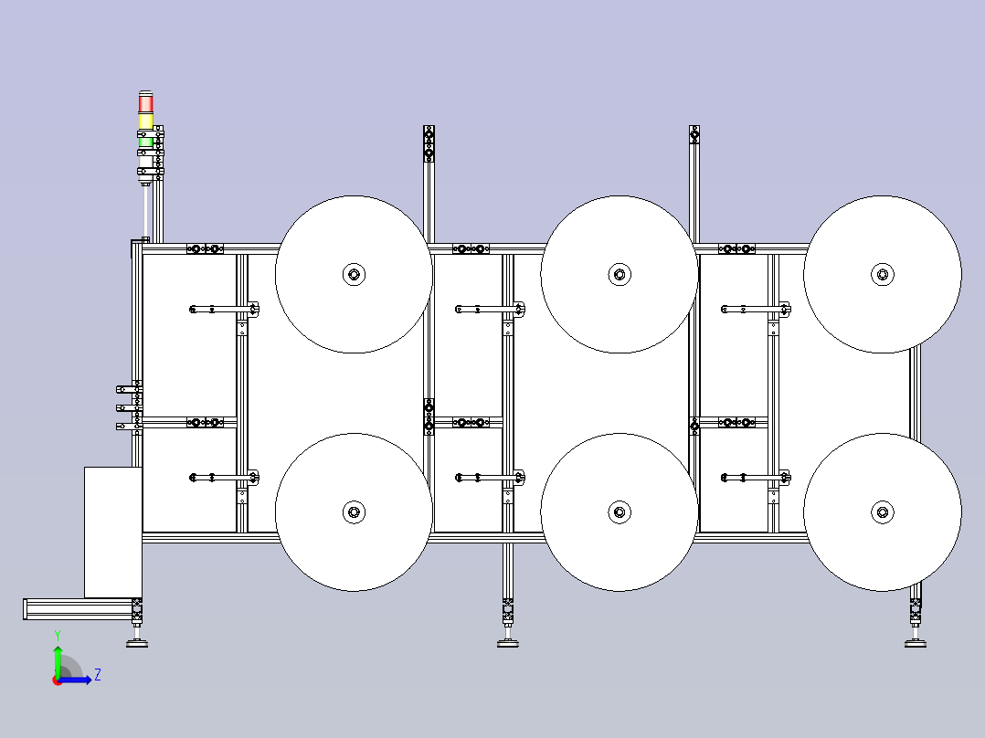 N95本体打片机3D图纸三维模型左视图