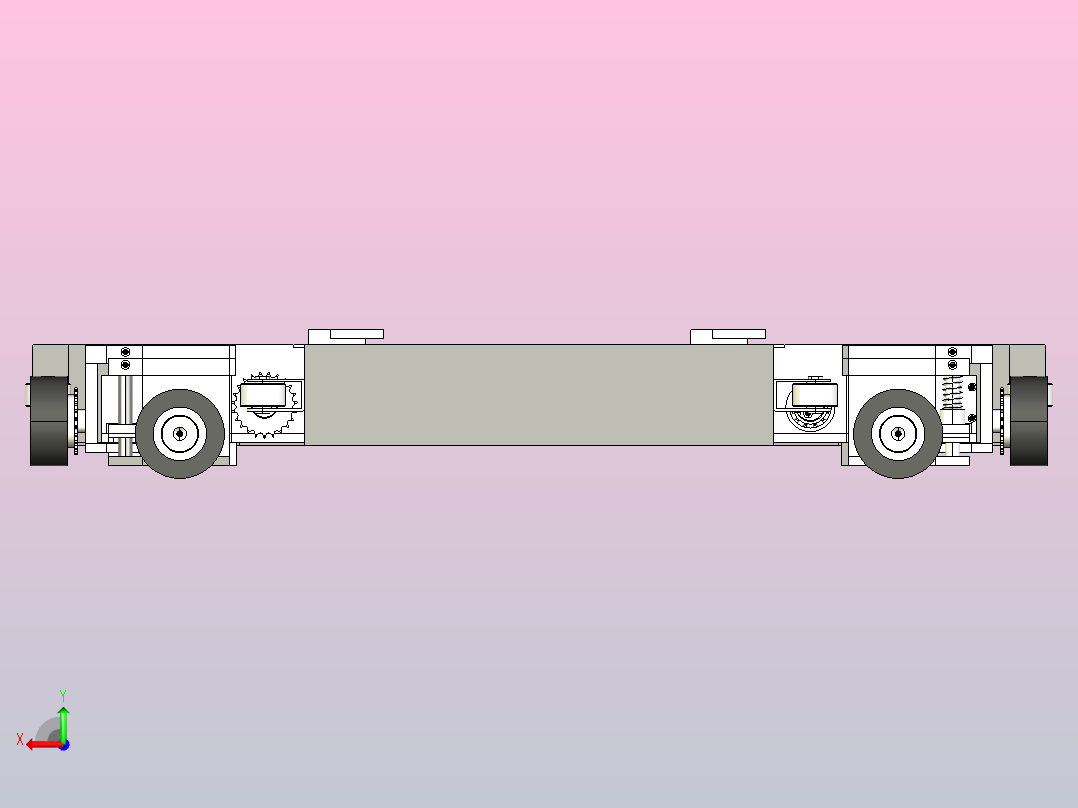 穿梭轨道车RGV-Step后视图