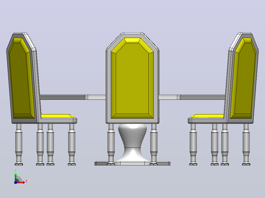 第四套餐具前视图