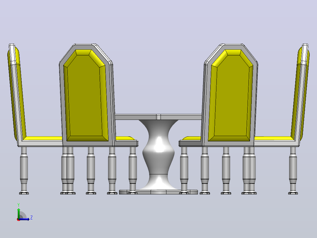 第四套餐具左视图