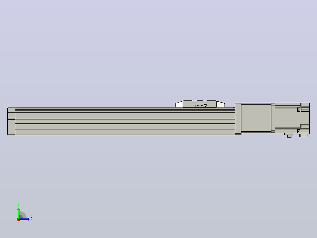 滚珠丝杠直线轴内置导轨TPA-GCR-65-1610C-L300-M-M40-N3左视图