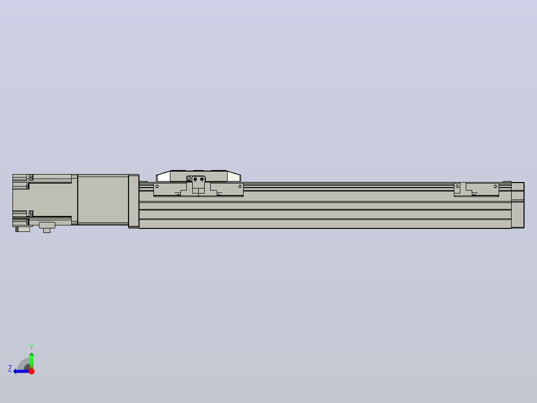 滚珠丝杠直线轴内置导轨TPA-GCR-65-1610C-L300-M-M40-N3右视图
