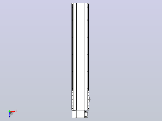 皮带直线轴半封闭可选导轨TPA-HNB-202D-140-L900-LP-C-P75-N3俯视缩略图