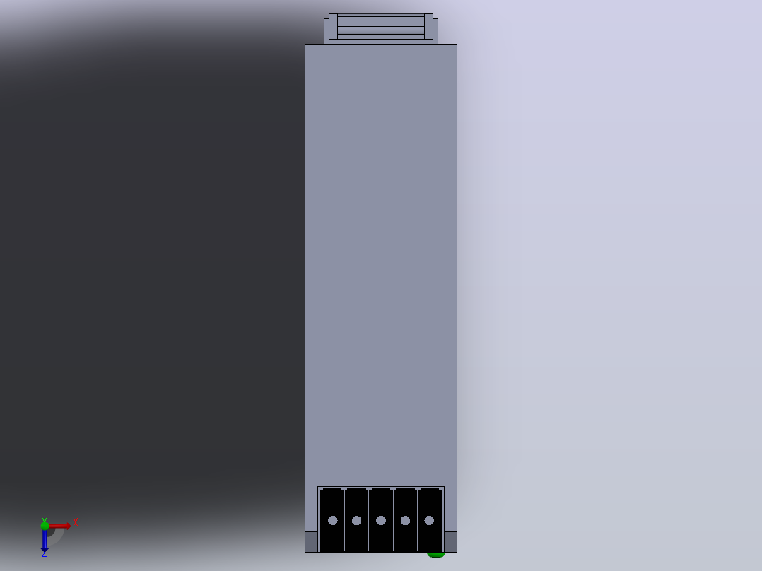 电源24V DC 5A俯视图