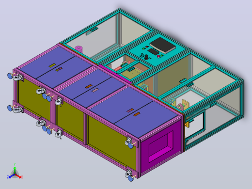 铝塑膜自动冲壳机设备3D图纸模型
