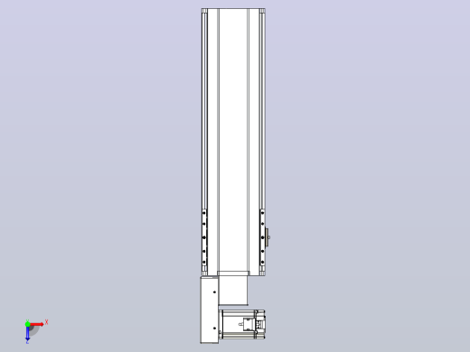 皮带直线轴半封闭可选导轨TPA-HNB-175D-140-L450-ML-Y-P75-N3俯视缩略图