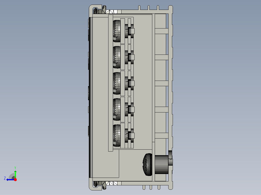 LED电源230-110V - 12V 5A右视图