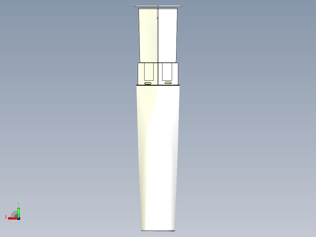 塑料睫毛膏管容器瓶睫毛棒刷后视图